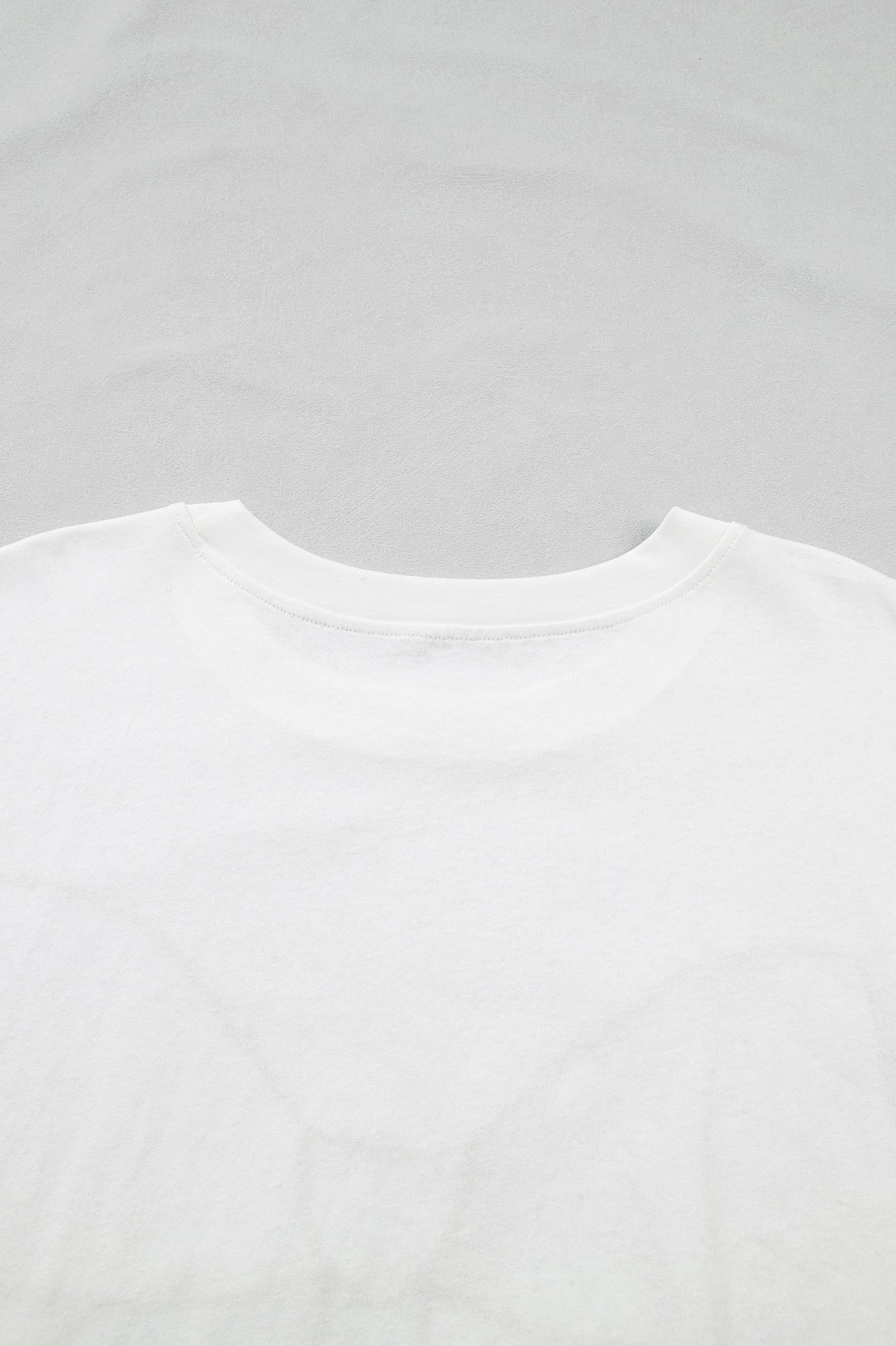 White Plus Size Leopard Bow Embroidered Patch Casual T Shirt-Plus Size/Plus Size Tops/Plus Size Tops & Tees-[Adult]-[Female]-2022 Online Blue Zone Planet