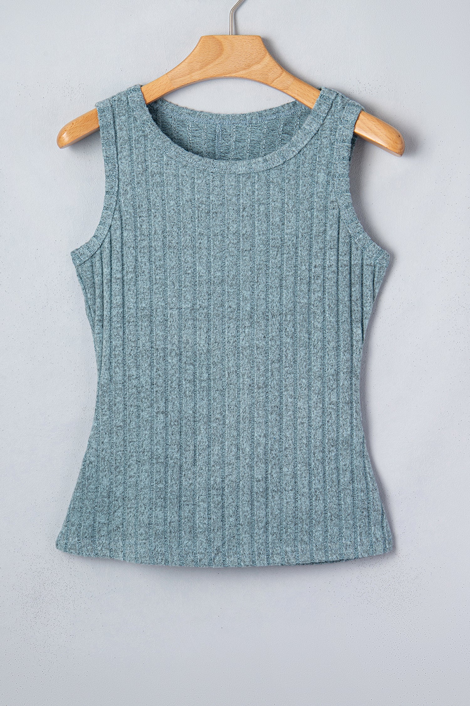 Bonbon Slim Ribbed Mineral Wash Tank Top-Tops/Tank Tops-[Adult]-[Female]-2022 Online Blue Zone Planet
