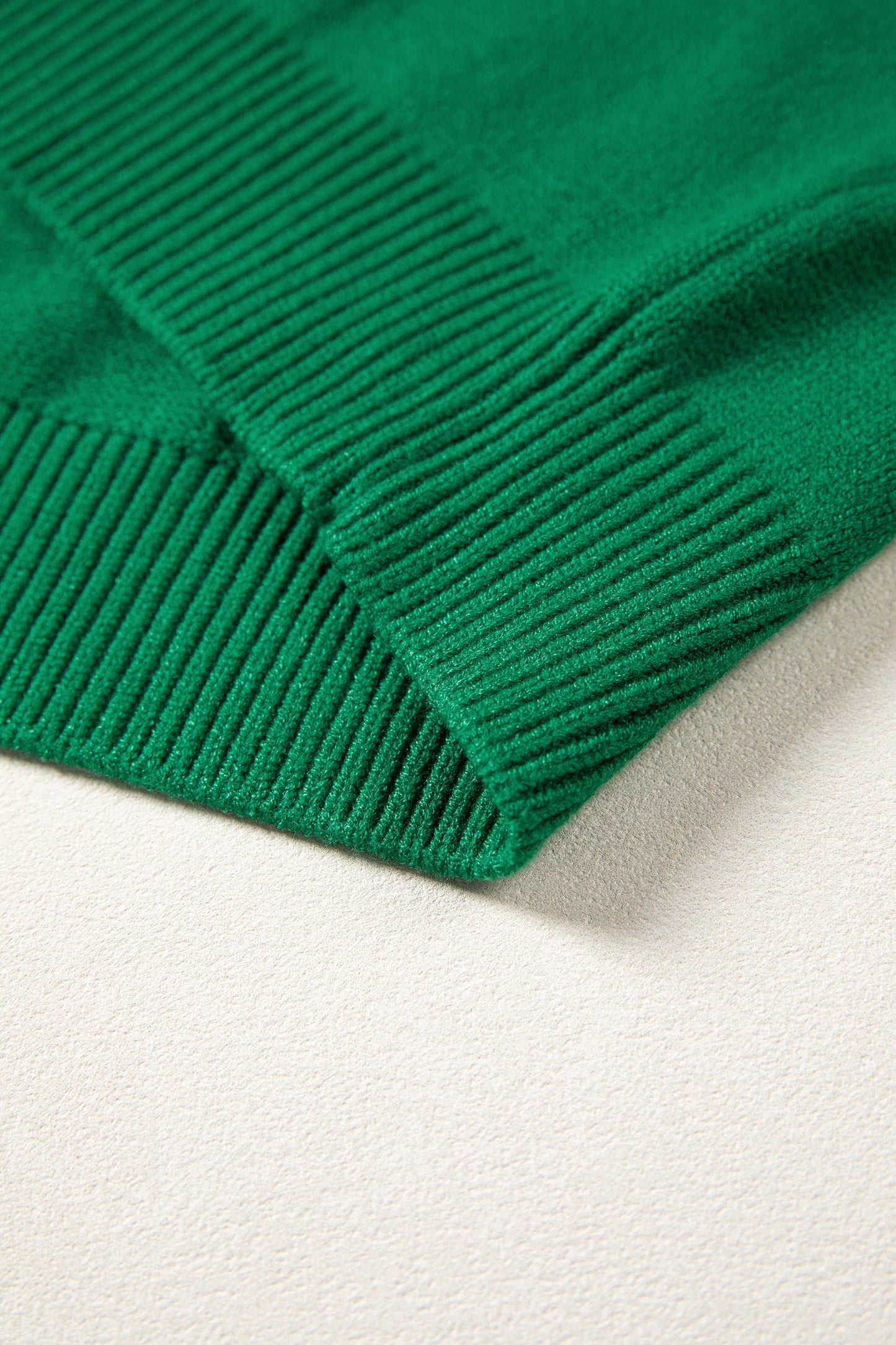 Bright Green Corded Horseshoes Ribbed Trim Mock Neck Short Sleeve Sweater-TOPS / DRESSES-[Adult]-[Female]-2022 Online Blue Zone Planet