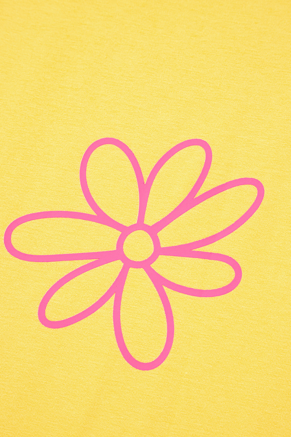 Yellow Cream Flower Graphic Casual Tank Top-Tops/Tank Tops-[Adult]-[Female]-2022 Online Blue Zone Planet