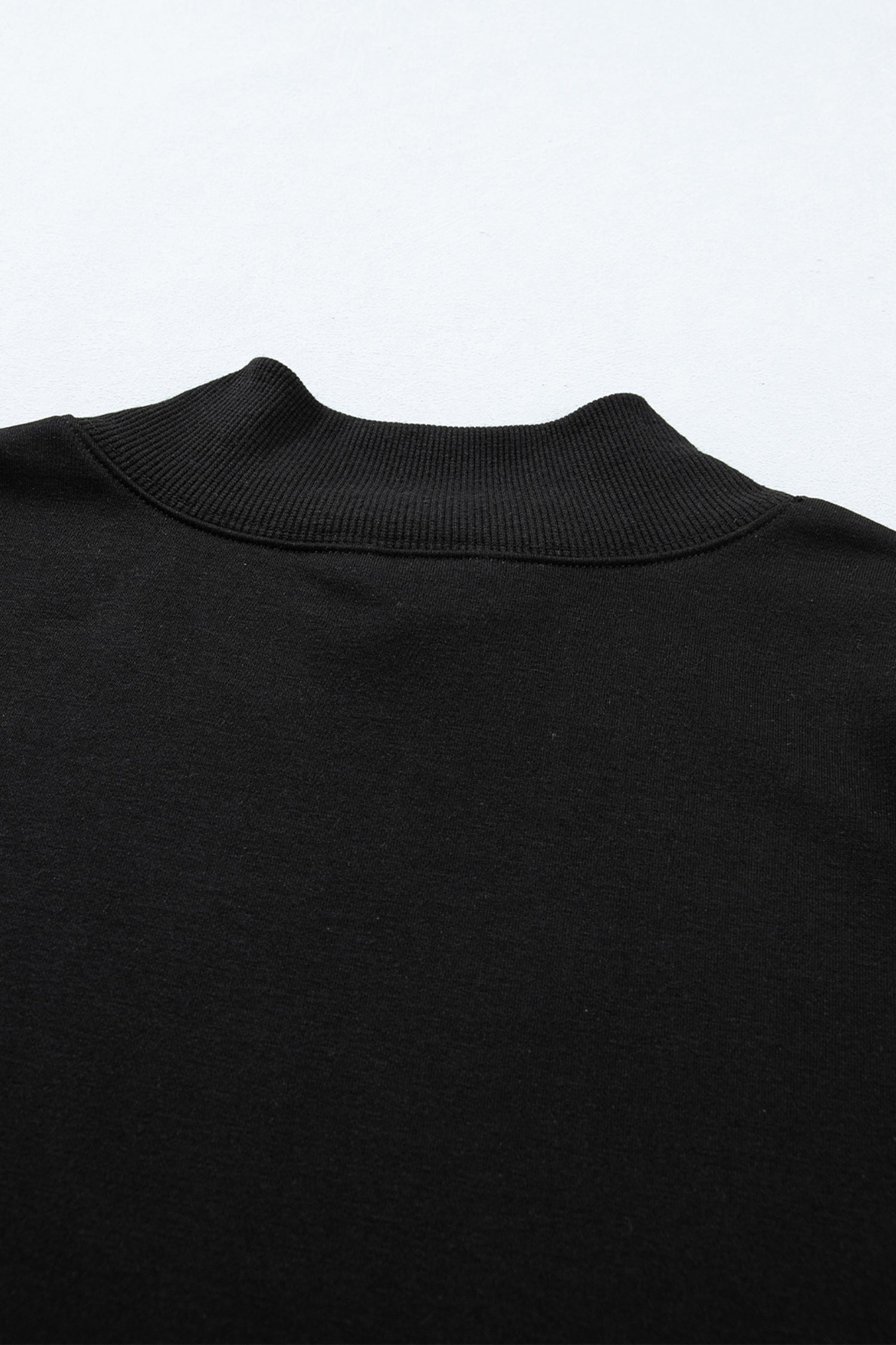 Black Solid Color High Neck Cap Sleeve Loose Top-Tops/Tops & Tees-[Adult]-[Female]-2022 Online Blue Zone Planet