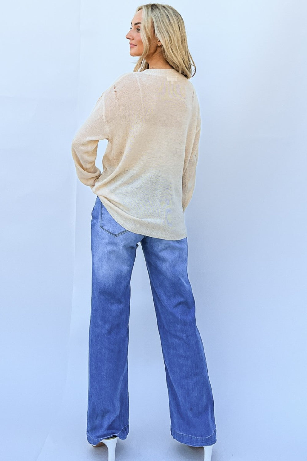 And The Why GRATEFUL Long Sleeve Knit Top-TOPS / DRESSES-[Adult]-[Female]-2022 Online Blue Zone Planet