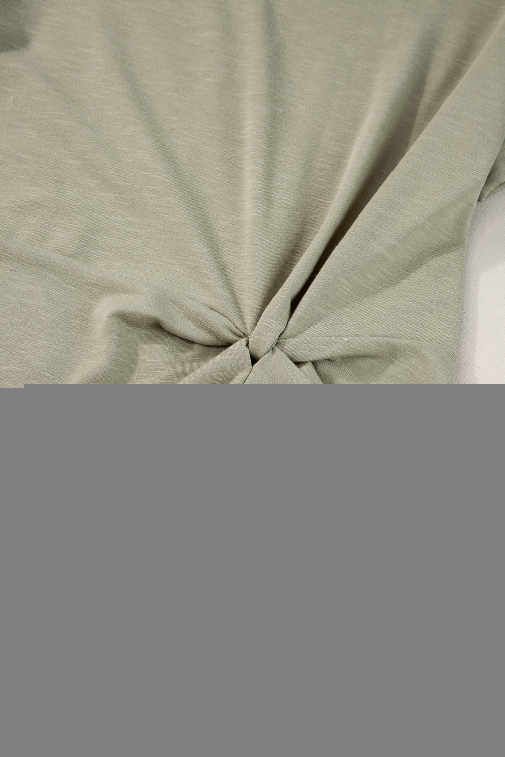 Laurel Green Folded Sleeve Twisted Mini T-Shirt Dress Blue Zone Planet