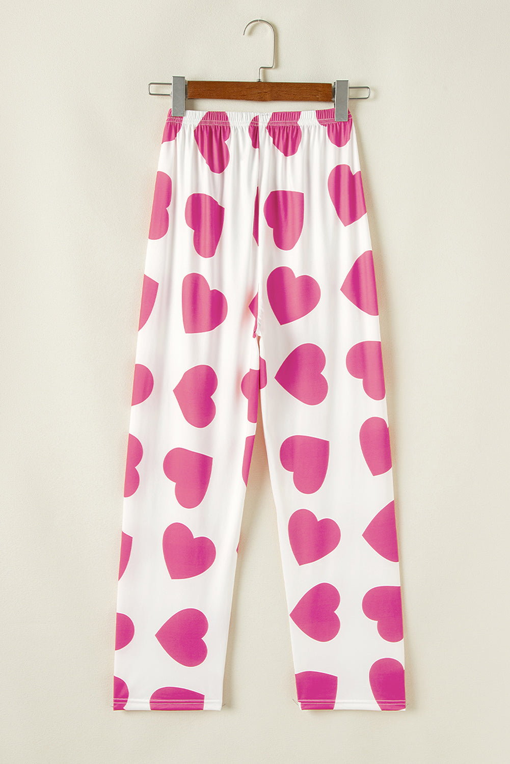 Pink Ruffled Tank Top And Heart Print Pants Lounge Set-Loungewear & Sleepwear/Loungewear-[Adult]-[Female]-2022 Online Blue Zone Planet