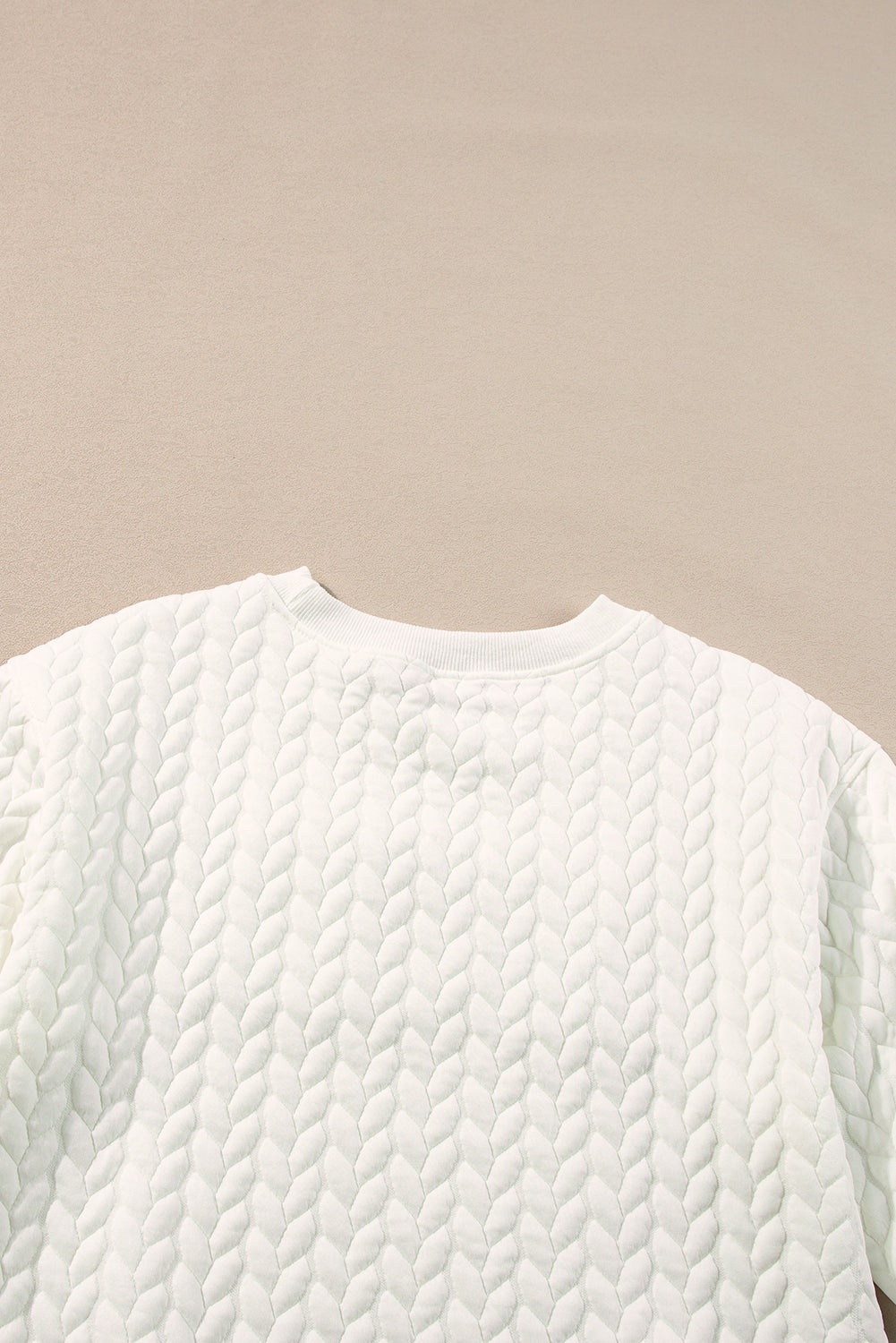 White Merry and Bright Quilted Sweatshirt-Sweatshirts & Hoodies-[Adult]-[Female]-2022 Online Blue Zone Planet
