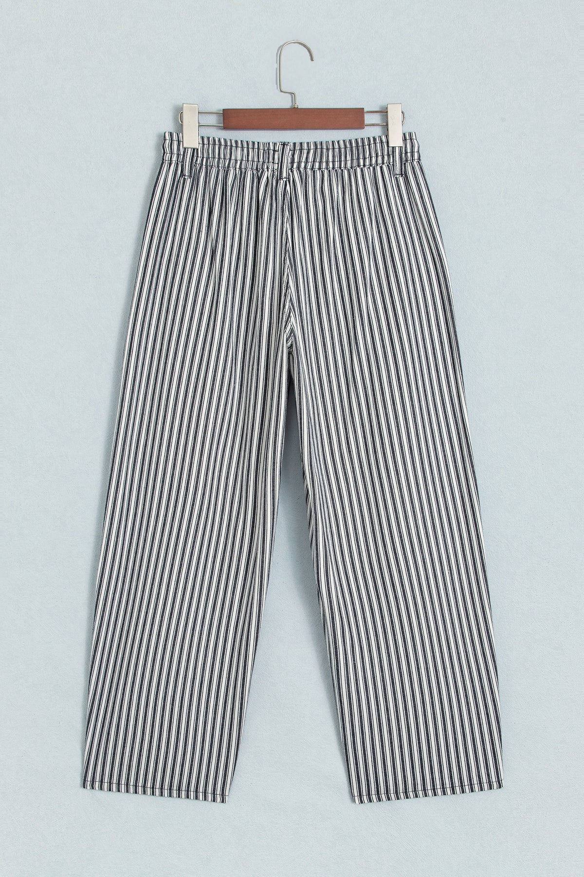 Blue Stripe Drawstring Casual Loose Pants-Bottoms/Pants & Culotte-[Adult]-[Female]-2022 Online Blue Zone Planet