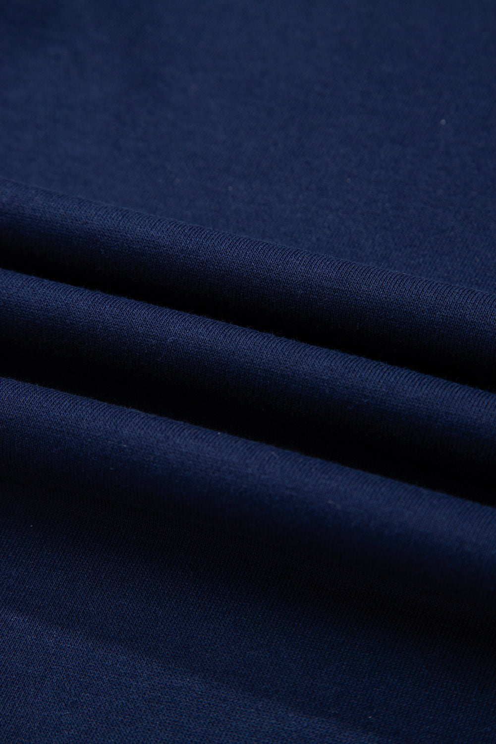 Navy Blue Varsity Stripe Detail Drop Shoulder Pullover Mini Skirt Set-Two Piece Sets/Two Piece Dresses-[Adult]-[Female]-2022 Online Blue Zone Planet