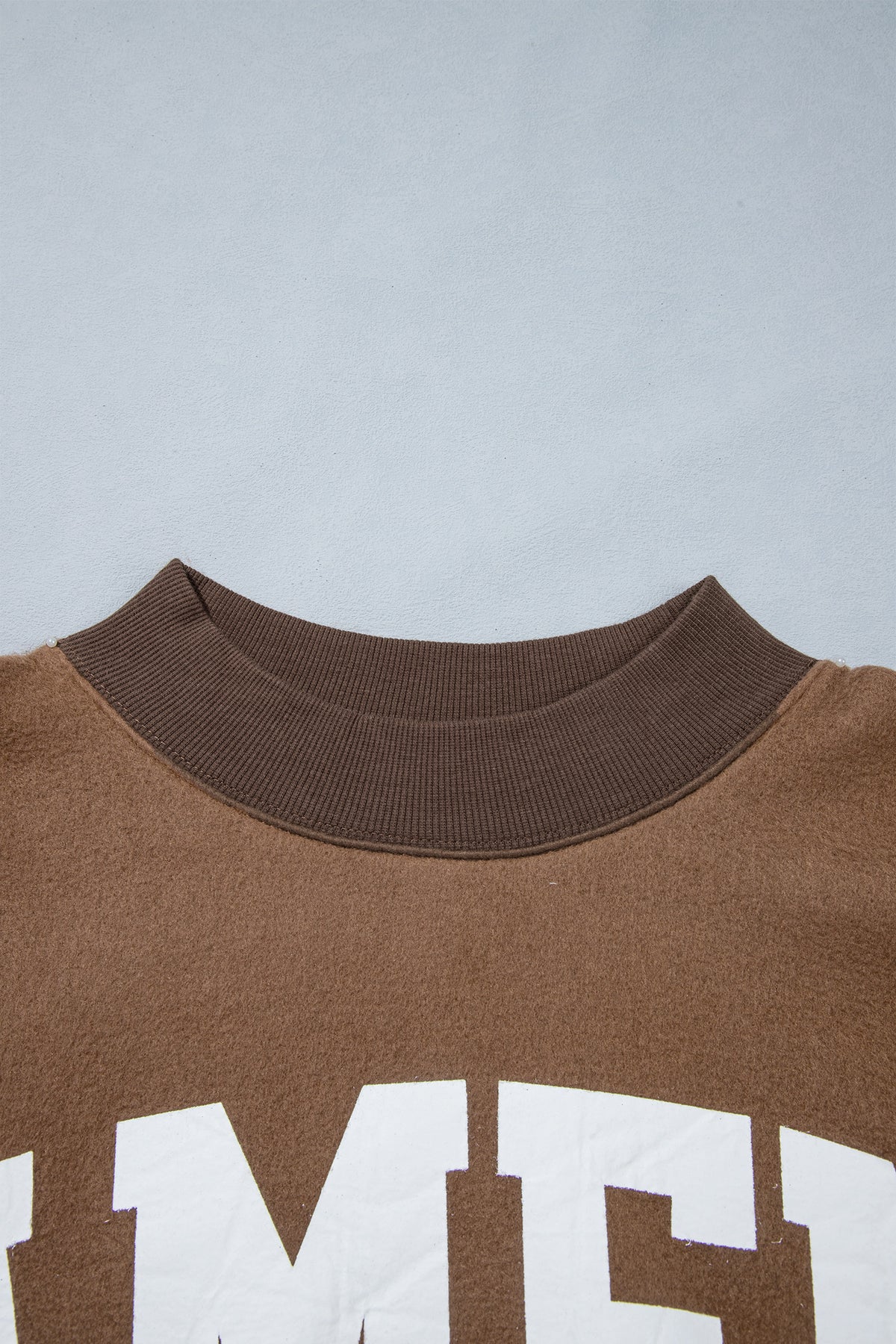 Coffee Letter Print Oversized Loose Fit Long Sleeve Plus Size Sweatshirt-Plus Size/Plus Size Sweatshirts & Hoodies-[Adult]-[Female]-2022 Online Blue Zone Planet