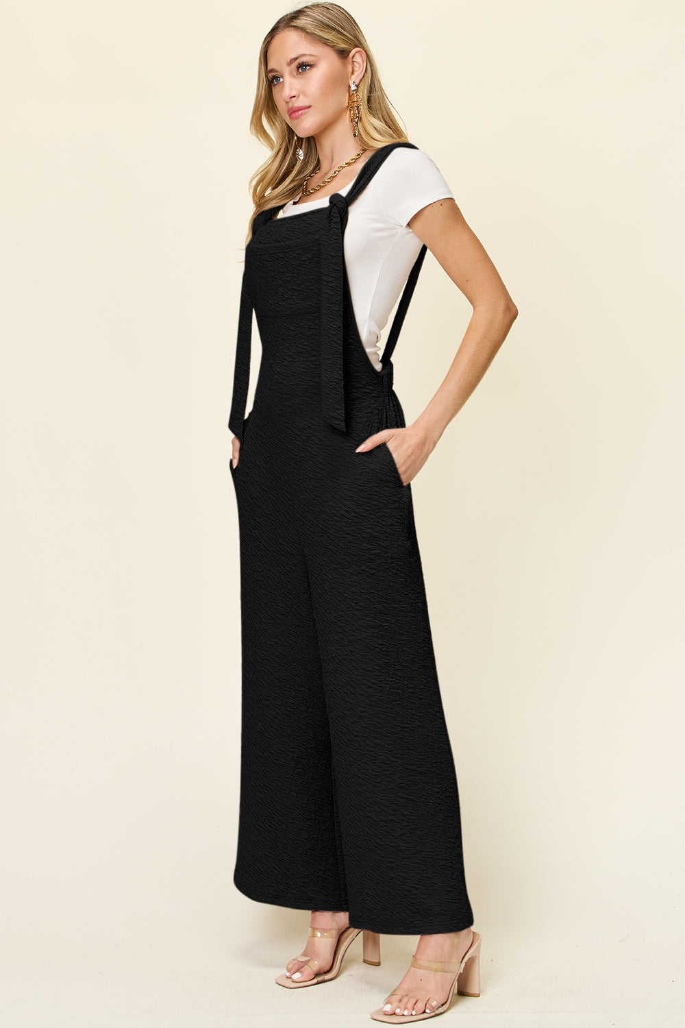 Blue Zone Planet | Double Take Full Size Sleeveless Wide Leg Jumpsuit-TOPS / DRESSES-[Adult]-[Female]-2022 Online Blue Zone Planet