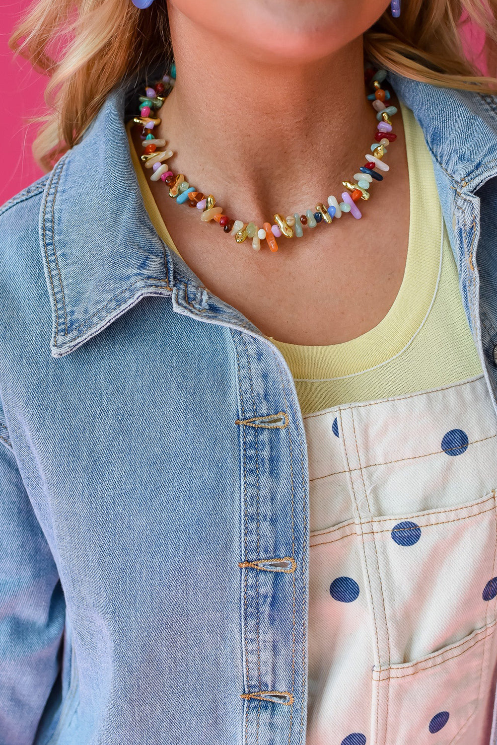 Beau Blue Draw-cord Hem Light Wash Denim Jacket-Outerwear/Jackets-[Adult]-[Female]-2022 Online Blue Zone Planet