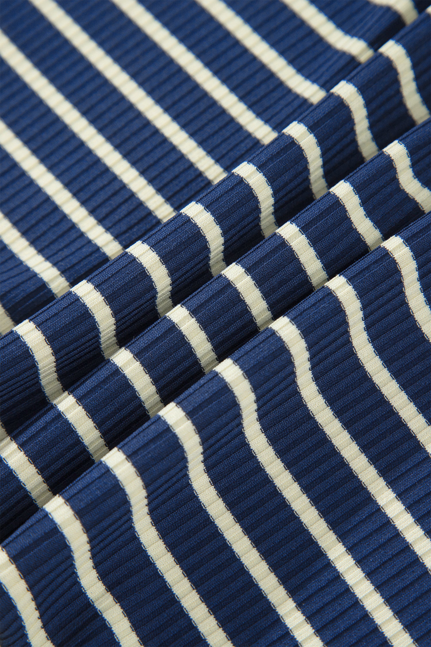 Blue Stripe Color Block Patchwork Zip V Neck Pullover Loose Pants 2pcs Set-Two Piece Sets/Pant Sets-[Adult]-[Female]-2022 Online Blue Zone Planet
