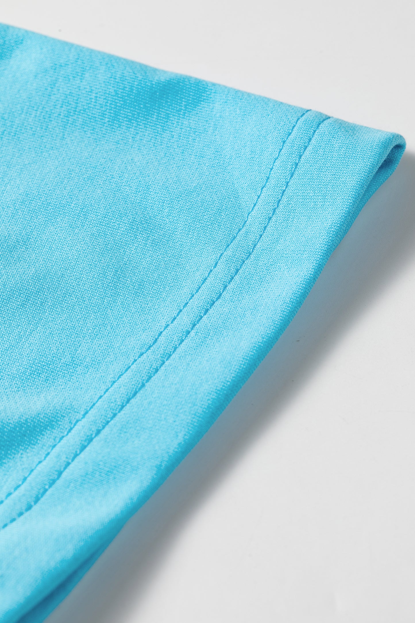 Light Blue Drop Shoulder Loose Casual T Shirt Mini Dress-TOPS / DRESSES-[Adult]-[Female]-2022 Online Blue Zone Planet