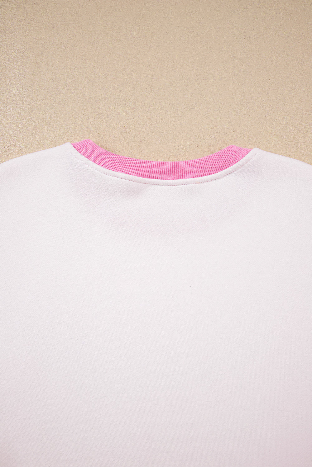 Strawberry Pink Color Block Pullover and Lace-up Elastic Waist Shorts Set-Two Piece Sets/Short Sets-[Adult]-[Female]-2022 Online Blue Zone Planet