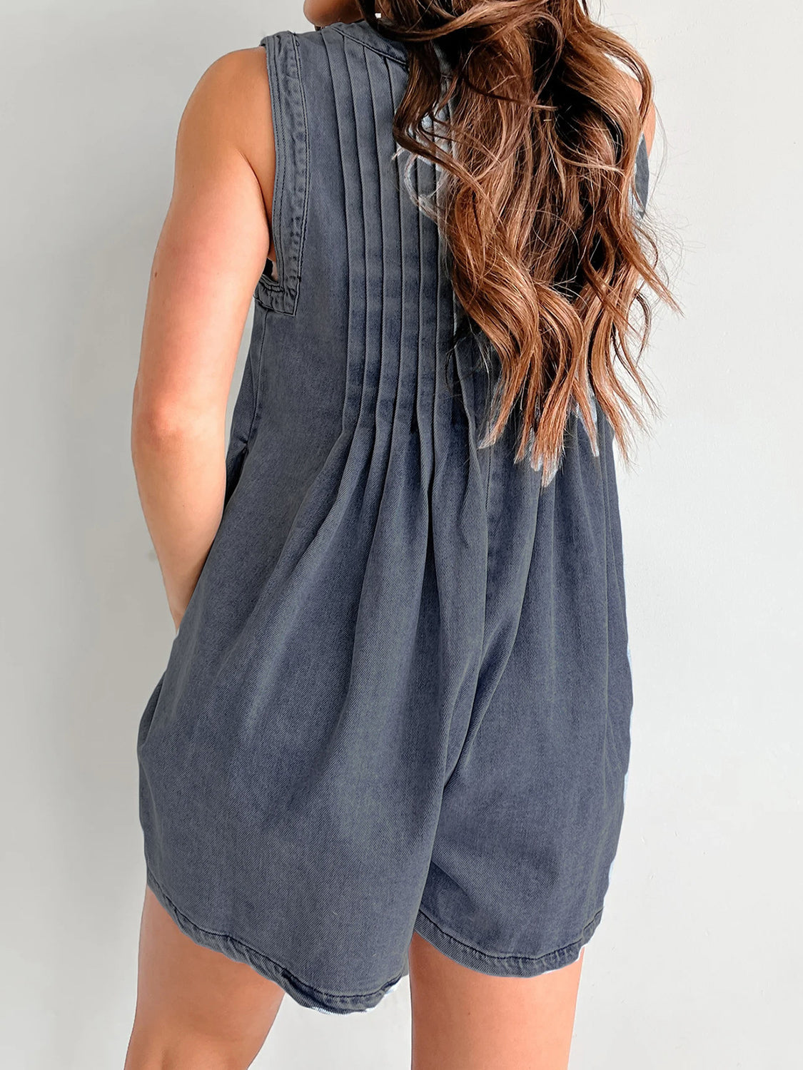 Tied Romper with Pockets-TOPS / DRESSES-[Adult]-[Female]-Dark Navy-S-2022 Online Blue Zone Planet