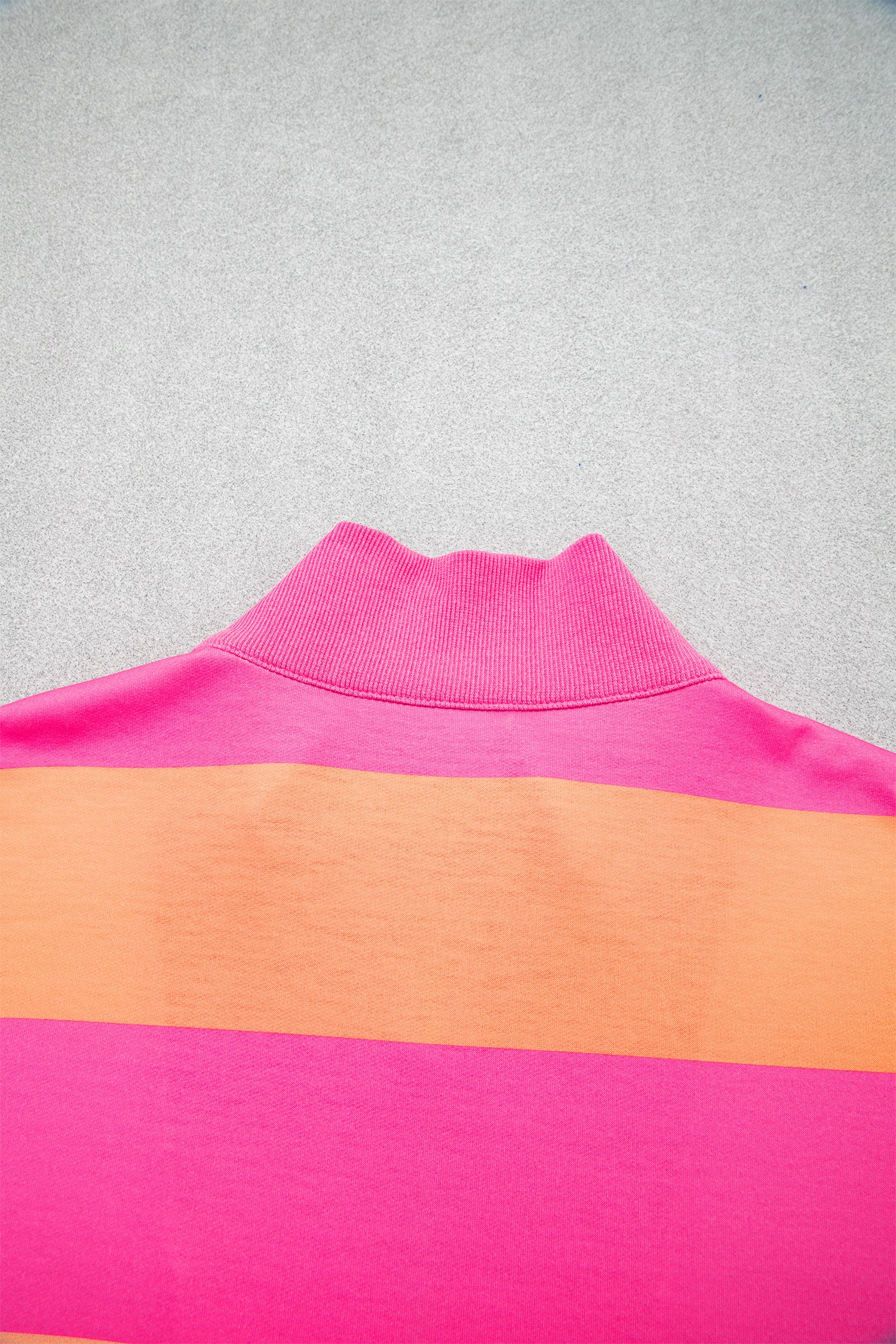 Pink Seam Detail Half Zip Tee Casual Shorts 2pcs Set-Two Piece Sets/Short Sets-[Adult]-[Female]-2022 Online Blue Zone Planet