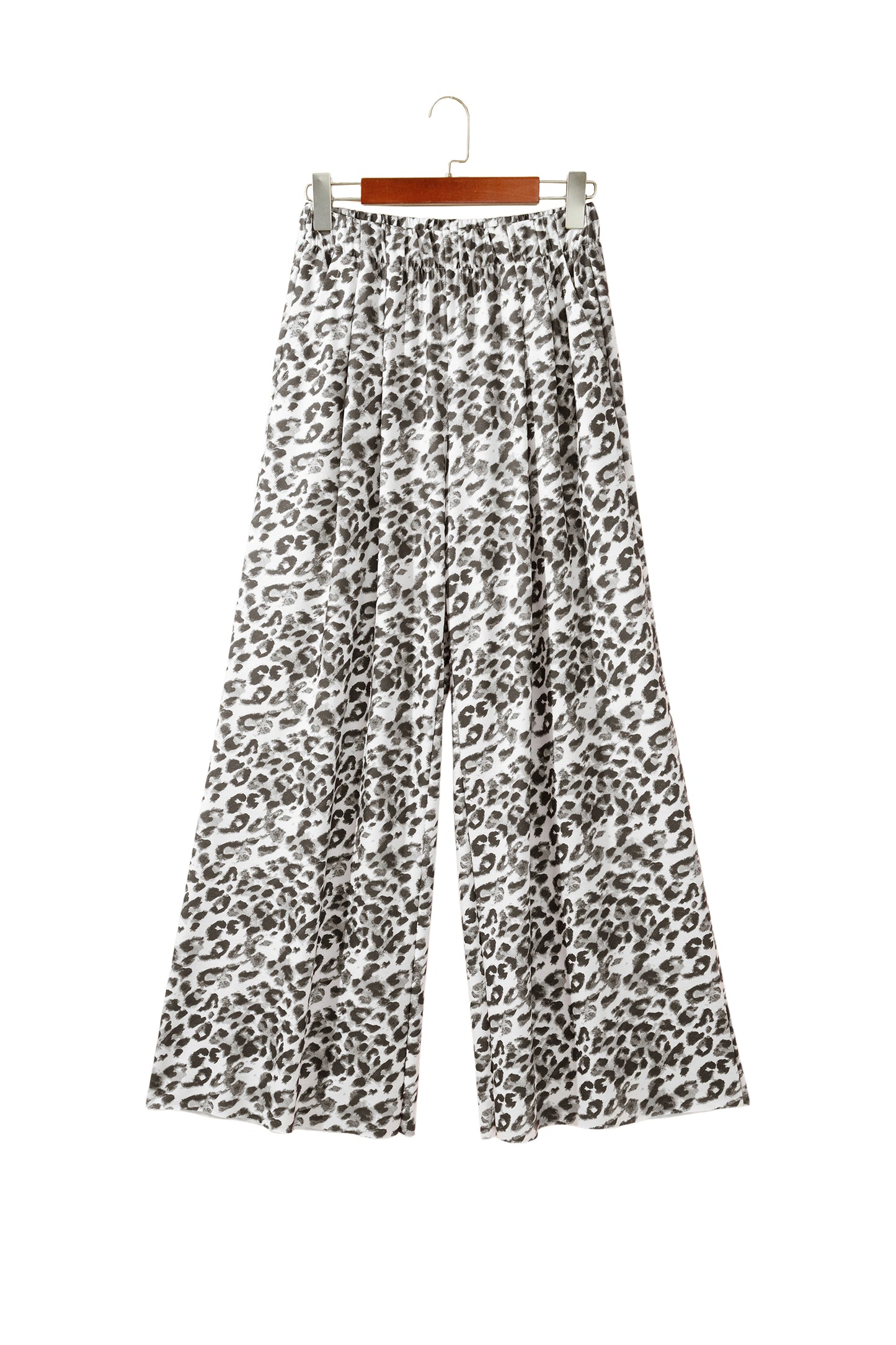 Multicolour Leopard Print Wide Leg Full Length Pants-Bottoms/Pants & Culotte-[Adult]-[Female]-2022 Online Blue Zone Planet