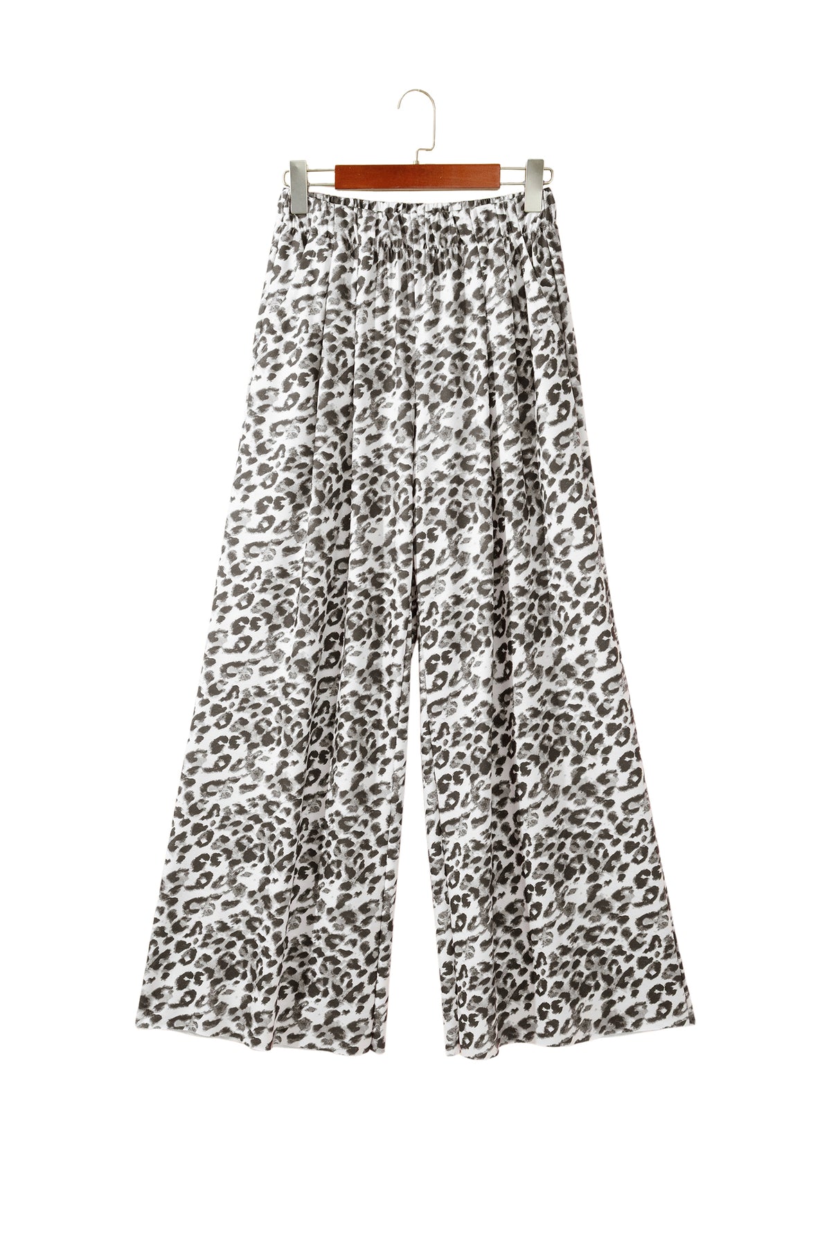 Multicolour Leopard Print Wide Leg Full Length Pants-Bottoms/Pants & Culotte-[Adult]-[Female]-2022 Online Blue Zone Planet