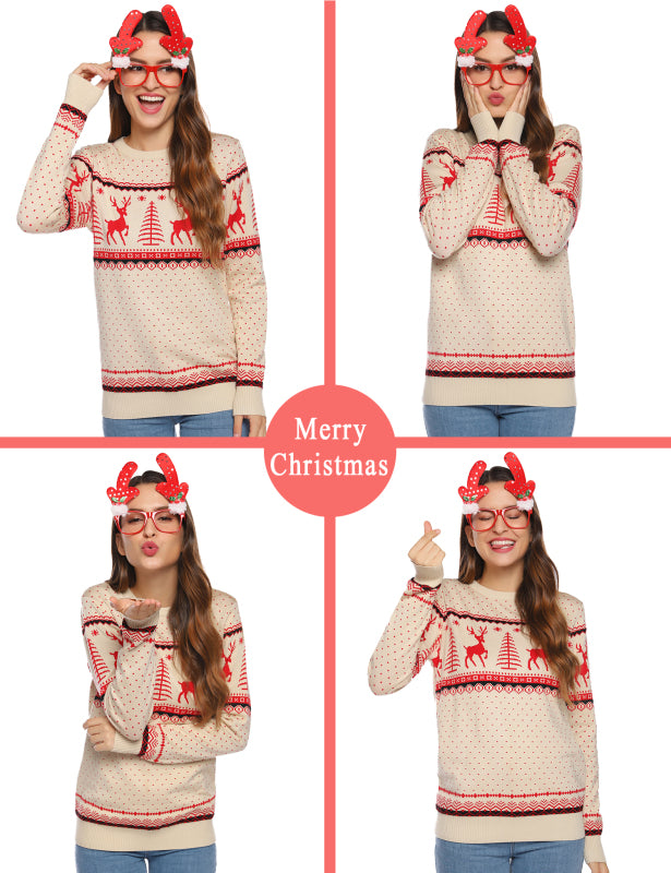 Casual/ Comfortable And Warm Christmas Sweater-[Adult]-[Female]-2022 Online Blue Zone Planet