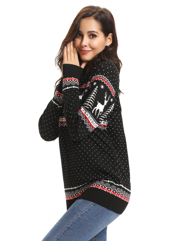 Casual/ Comfortable And Warm Christmas Sweater-[Adult]-[Female]-2022 Online Blue Zone Planet