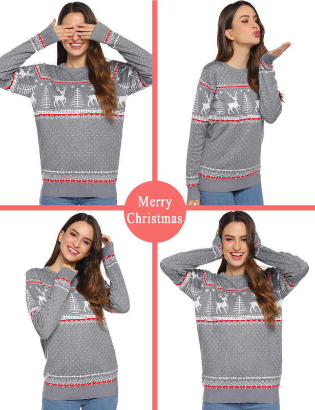 Casual/ Comfortable And Warm Christmas Sweater-[Adult]-[Female]-2022 Online Blue Zone Planet