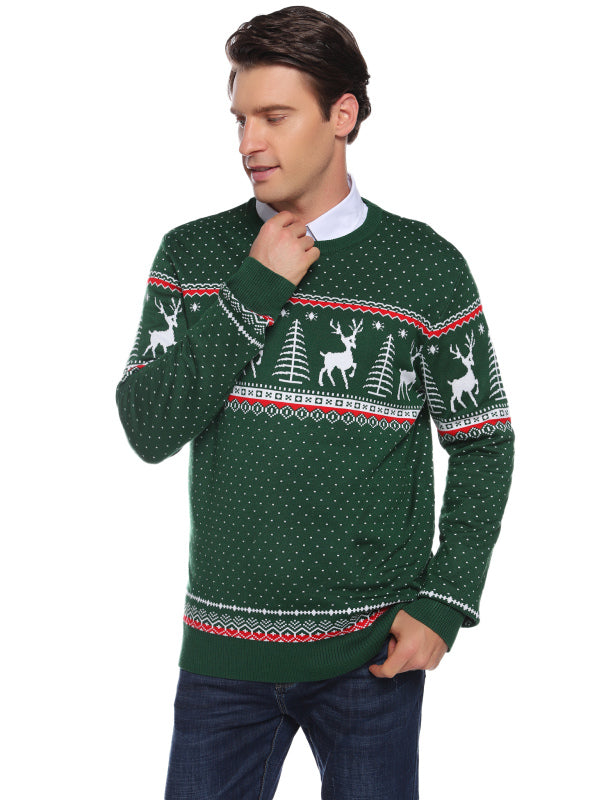 Casual/ Comfortable And Warm Christmas Sweater-[Adult]-[Female]-Green tea-S-2022 Online Blue Zone Planet