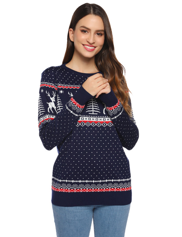 Casual/ Comfortable And Warm Christmas Sweater-[Adult]-[Female]-2022 Online Blue Zone Planet