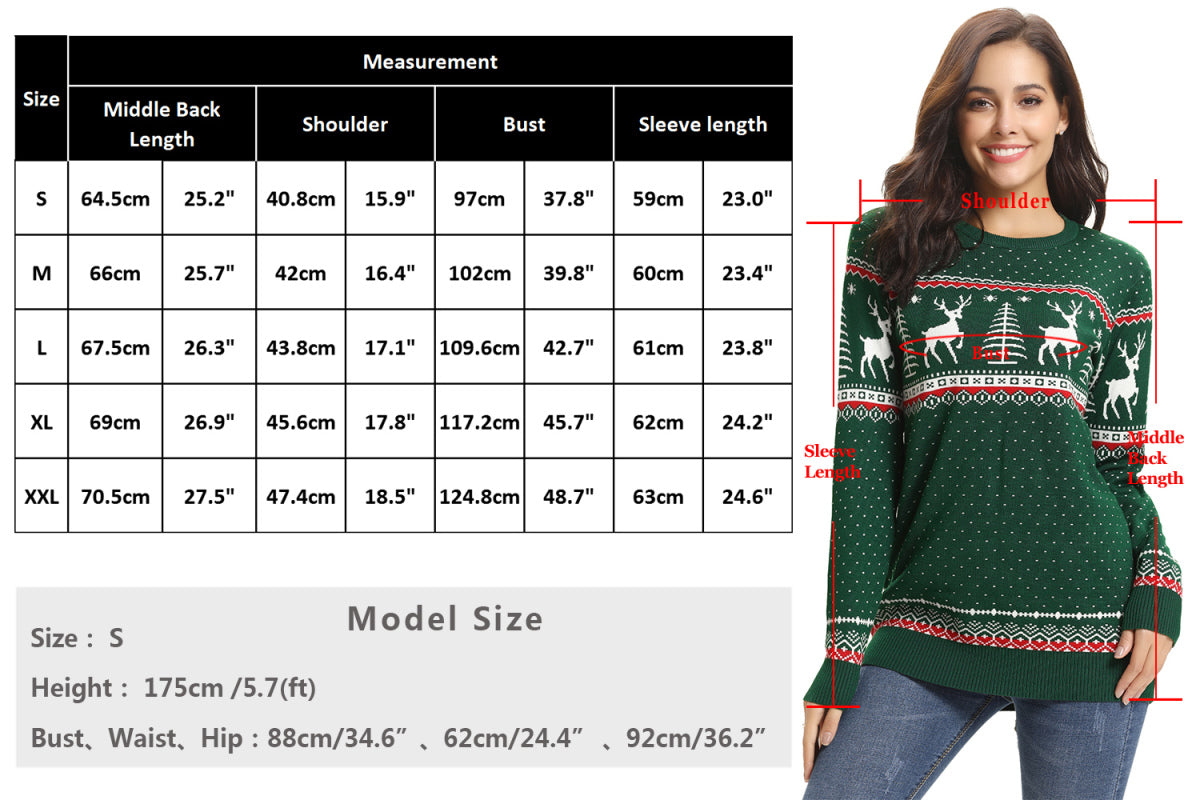 Casual/ Comfortable And Warm Christmas Sweater-[Adult]-[Female]-2022 Online Blue Zone Planet