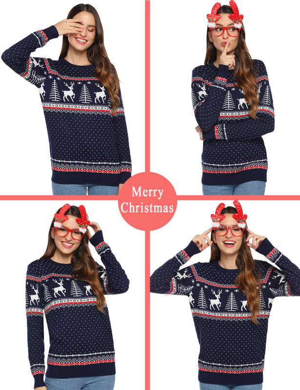 Casual/ Comfortable And Warm Christmas Sweater-[Adult]-[Female]-2022 Online Blue Zone Planet