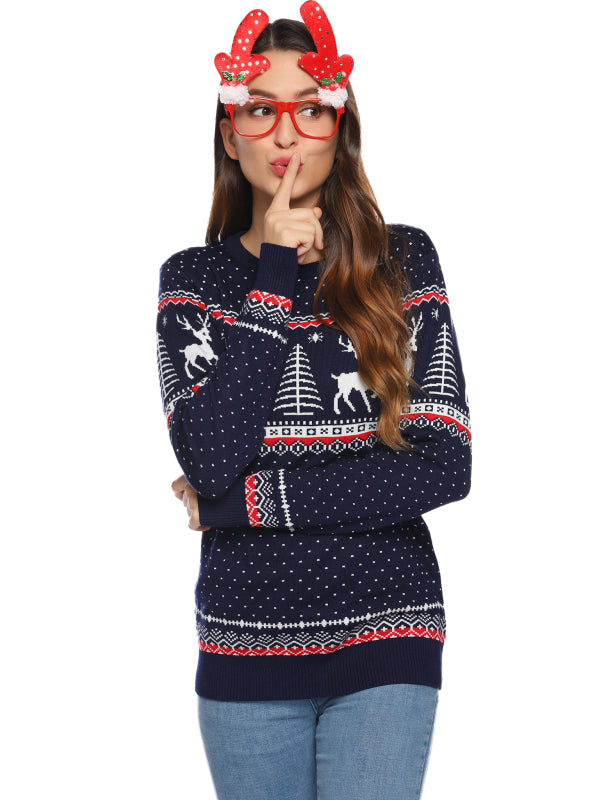 Casual/ Comfortable And Warm Christmas Sweater-[Adult]-[Female]-2022 Online Blue Zone Planet