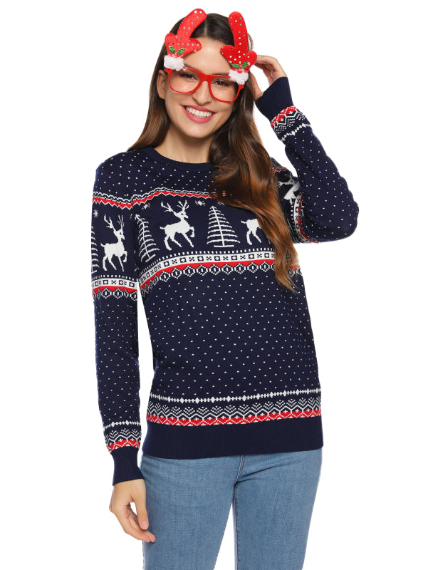 Casual/ Comfortable And Warm Christmas Sweater-[Adult]-[Female]-2022 Online Blue Zone Planet