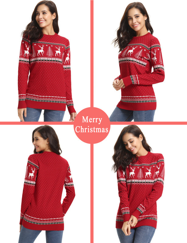 Casual/ Comfortable And Warm Christmas Sweater-[Adult]-[Female]-2022 Online Blue Zone Planet