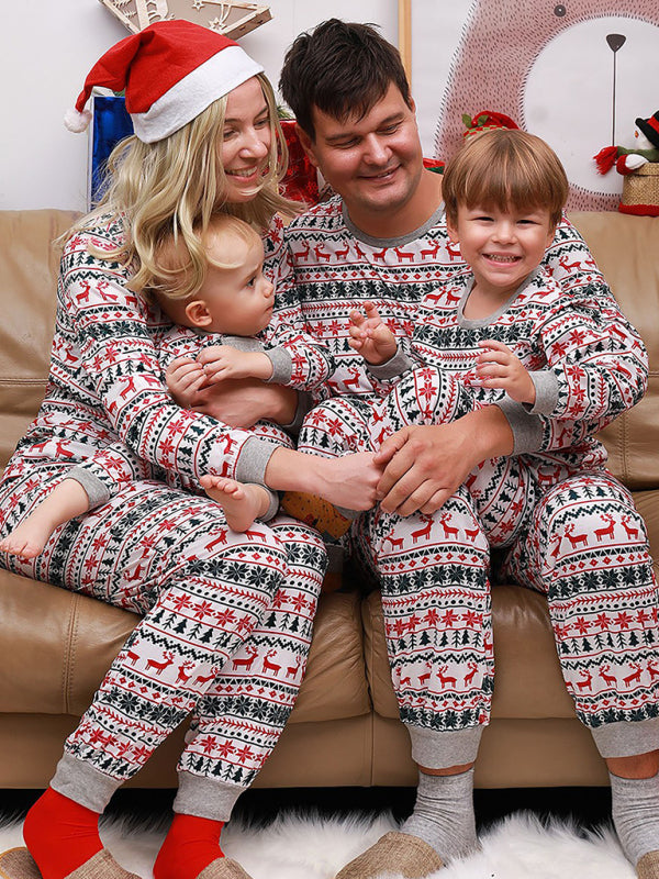 Blue Zone Planet | Family Matching Christmas Reindeer Pajamas Set-TOPS / DRESSES-[Adult]-[Female]-2022 Online Blue Zone Planet