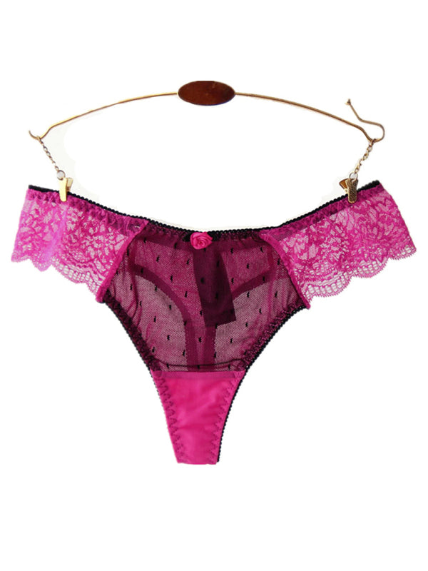 Women's Breathable Comfort Lace Thongs-[Adult]-[Female]-2022 Online Blue Zone Planet