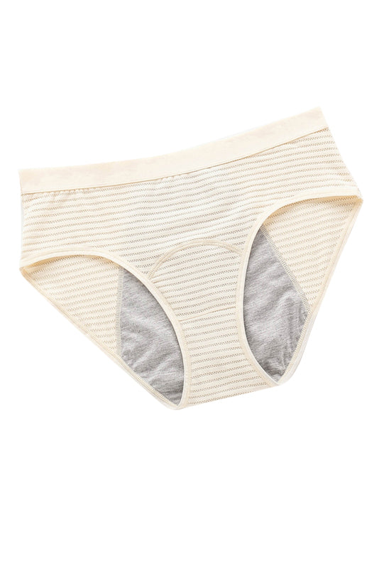 Women Breathable Striped Cotton Panties-[Adult]-[Female]-2022 Online Blue Zone Planet