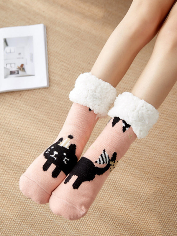 Festive Knit Patterned Soft Socks-[Adult]-[Female]-2022 Online Blue Zone Planet