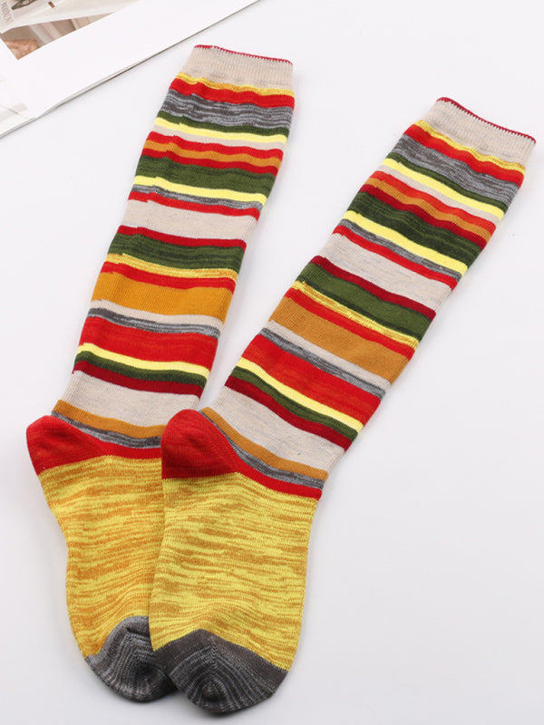 Women's Colorful Flower Christmas Stockings-[Adult]-[Female]-2022 Online Blue Zone Planet