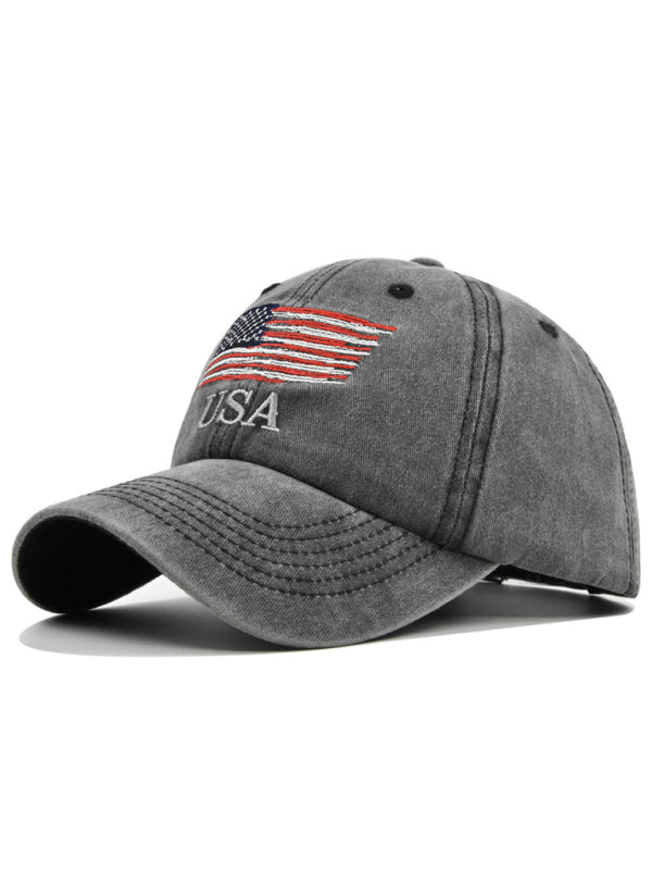 New hat embroidered letters simple unisex peaked cap-[Adult]-[Female]-Black-FREESIZE-2022 Online Blue Zone Planet