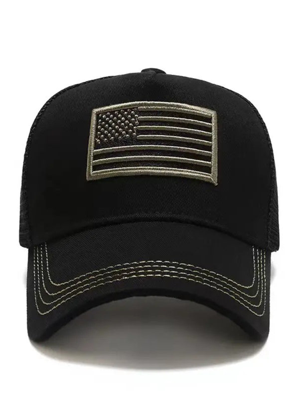 New American Flag Camouflage/Solid Color Baseball Cap-[Adult]-[Female]-2022 Online Blue Zone Planet