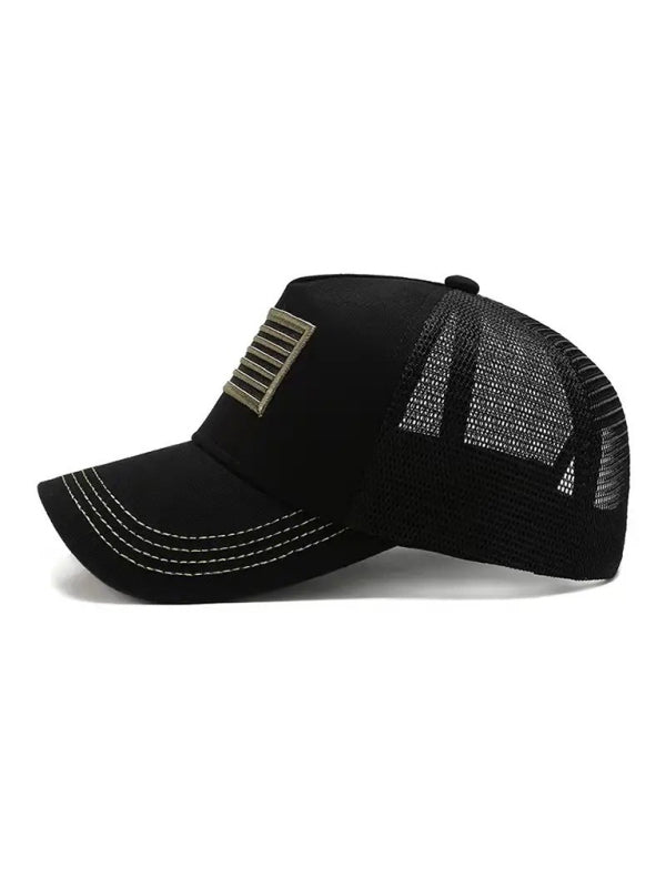New American Flag Camouflage/Solid Color Baseball Cap-[Adult]-[Female]-2022 Online Blue Zone Planet