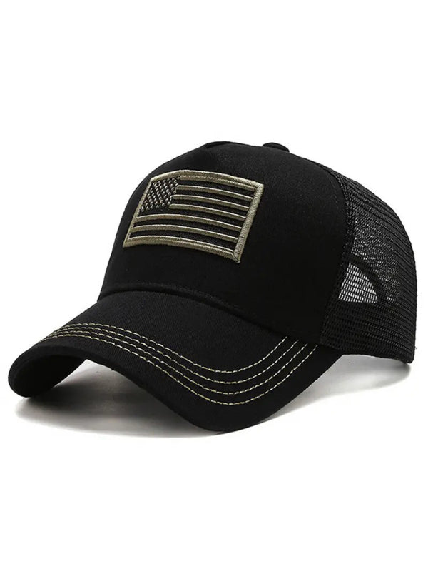 New American Flag Camouflage/Solid Color Baseball Cap-[Adult]-[Female]-2022 Online Blue Zone Planet