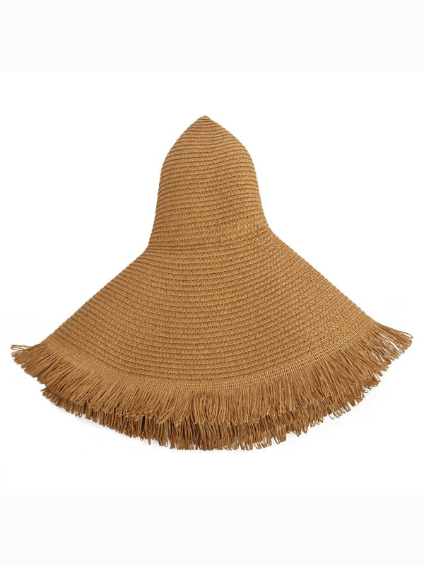 Bohemian Wide Brimmed Beach Hat-HATS-[Adult]-[Female]-2022 Online Blue Zone Planet