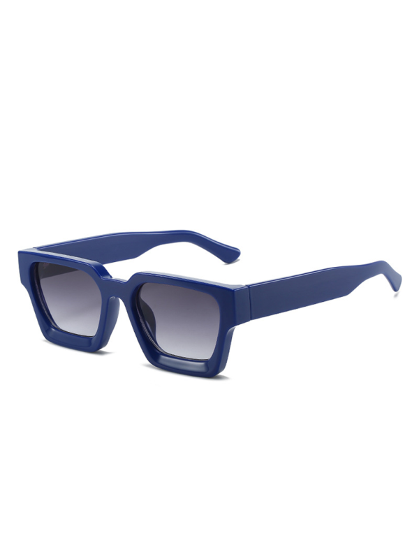 thick frame sunglasses trendy square frame sunglasses-[Adult]-[Female]-2022 Online Blue Zone Planet