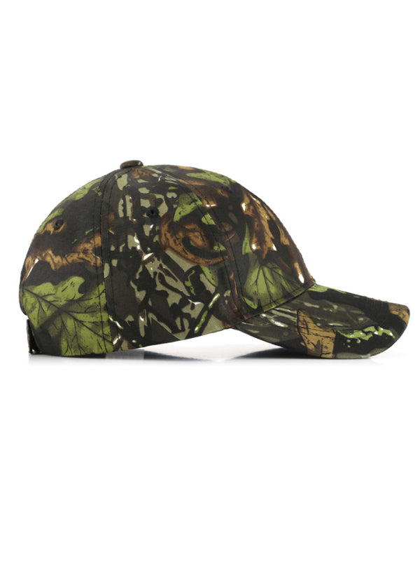 Baseball cap leaf bionic camouflage cap outdoor field training camouflage mountaineering cap fishing sunshade cap-BASEBALL HATS-[Adult]-[Female]-2022 Online Blue Zone Planet