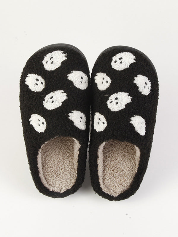 Blue Zone Planet | Halloween Ghost Slippers Unisex Thick-soled Soft-soled Thick Non-slip Slippers-SHOES-[Adult]-[Female]-2022 Online Blue Zone Planet