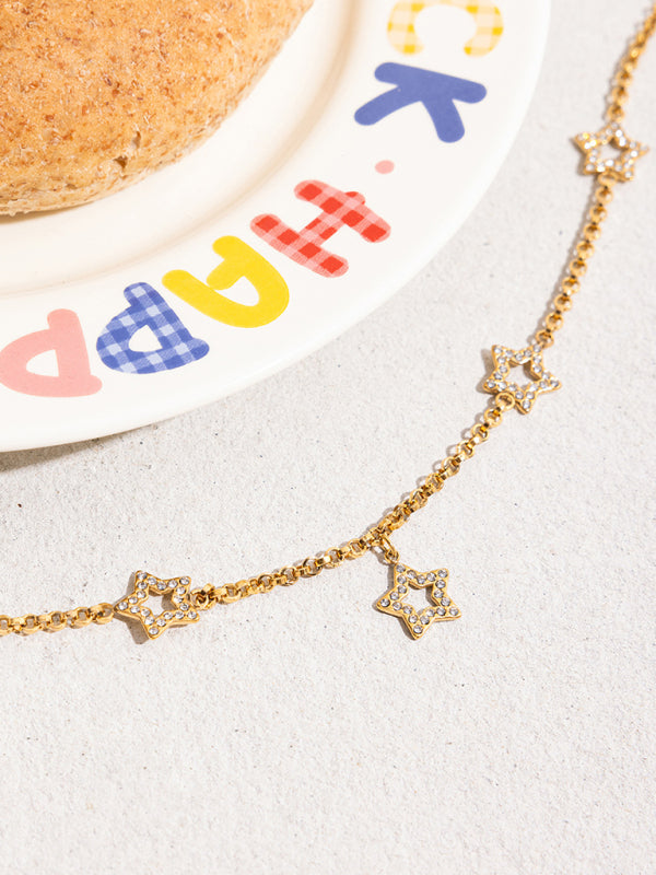 Five-Pointed Star Hollow Necklace-[Adult]-[Female]-2022 Online Blue Zone Planet