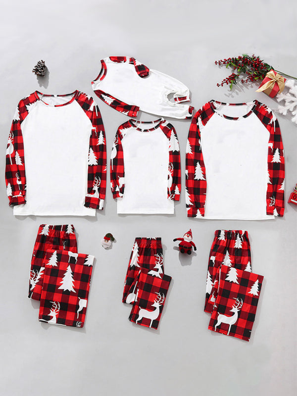 Blue Zone Planet | Family Christmas Plaid Matching Pajama Sets-TOPS / DRESSES-[Adult]-[Female]-Pattern2-S-2022 Online Blue Zone Planet