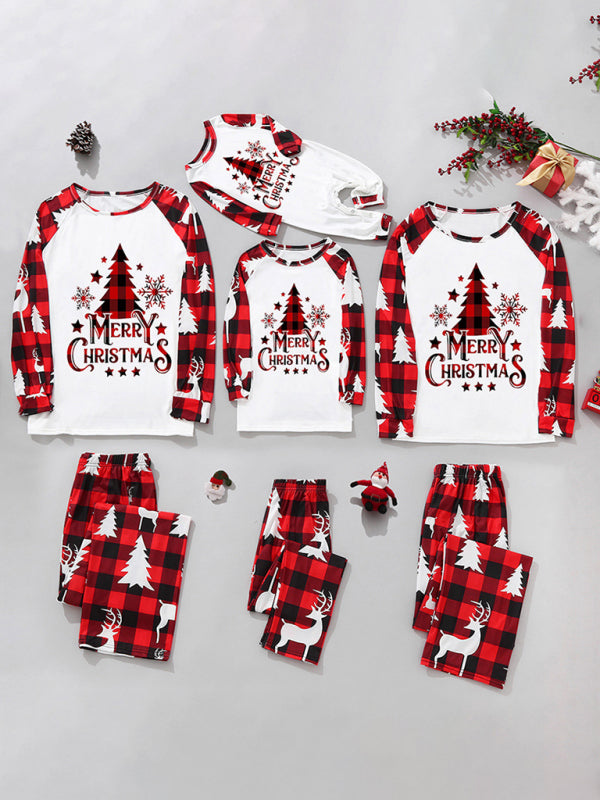 Blue Zone Planet | Family Christmas Plaid Matching Pajama Sets-TOPS / DRESSES-[Adult]-[Female]-Pattern3-S-2022 Online Blue Zone Planet