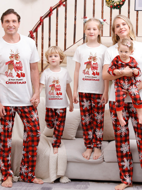 Christmas Family Pajama Set-TOPS / DRESSES-[Adult]-[Female]-White-S-2022 Online Blue Zone Planet