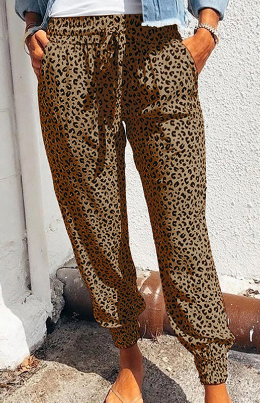 Blue Zone Planet |  Ladies Leopard Print Trousers BLUE ZONE PLANET