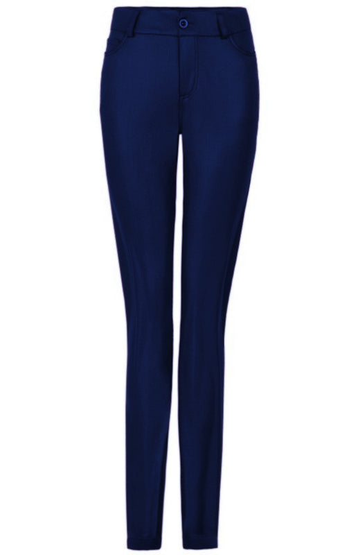 Fashion Pu Leather Feet Trousers BLUE ZONE PLANET